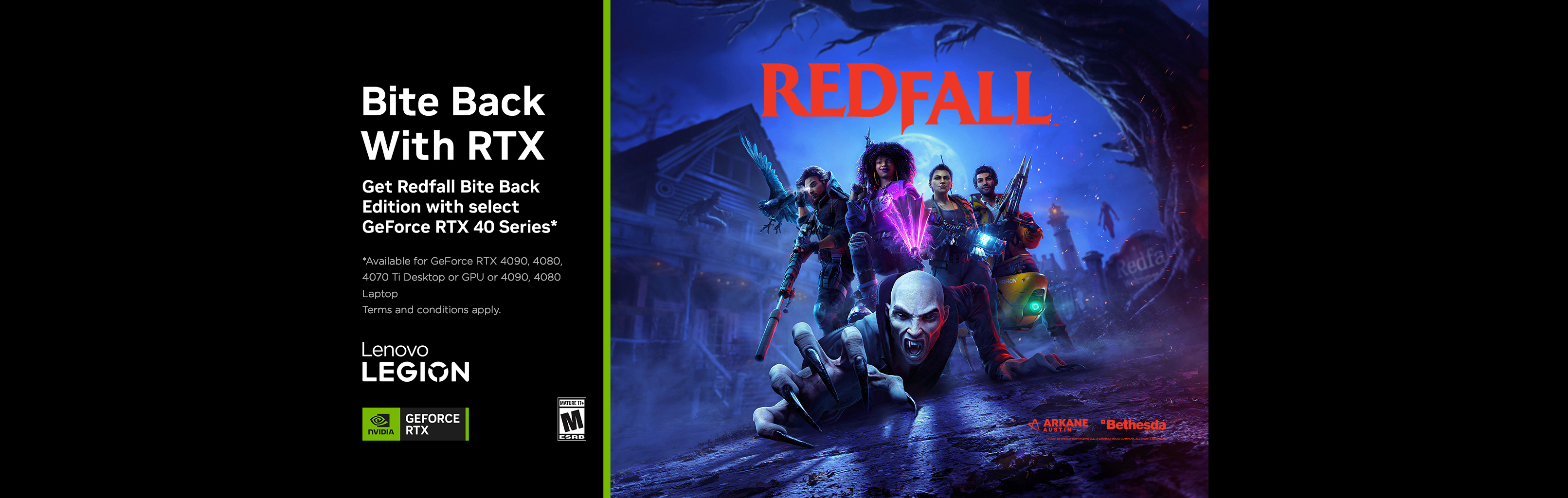 Redfall Bite Back Edition com GeForce RTX Série 40